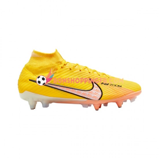 Nike Air Zoom Mercurial Superfly IX Elite SG Pro AC Lucent Chaussures de football Rose Jaune