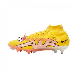 Nike Air Zoom Mercurial Superfly IX Elite SG Pro AC Lucent Chaussures de football Rose Jaune