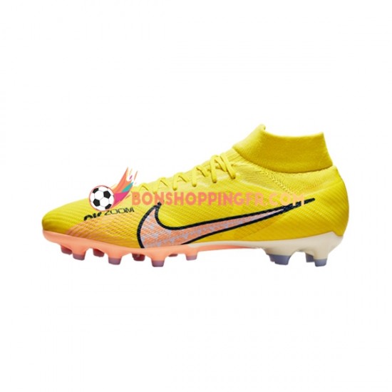 Nike Air Zoom Mercurial Superfly IX Pro AG Pro AG Pro Lucent Chaussures de football Rose Jaune