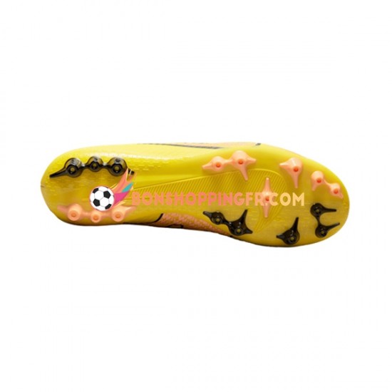 Nike Air Zoom Mercurial Vapor XV Academy AG Lucent Chaussures de football Rose Jaune