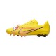 Nike Air Zoom Mercurial Vapor XV Academy AG Lucent Chaussures de football Rose Jaune