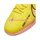 Nike Air Zoom Mercurial Vapor XV Academy IC Halle Lucent Chaussures de football Rose Jaune