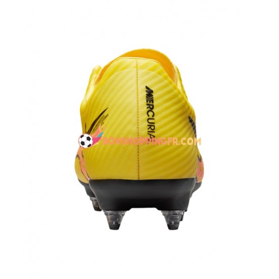 Nike Air Zoom Mercurial Vapor XV Academy SG Pro AC Lucent Chaussures de football Rose Jaune