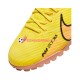 Nike Air Zoom Mercurial Vapor XV Academy TF Lucent Chaussures de football Rose Jaune