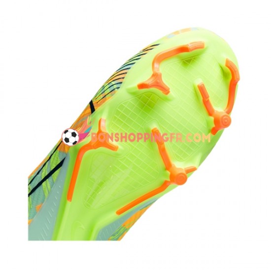Nike Air Zoom Mercurial Vapor XV Bonded Academy FGMG Chaussures de football Bleu Vert