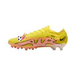 Nike Air Zoom Mercurial Vapor XV Elite AG Pro Lucent Chaussures de football Rose Jaune