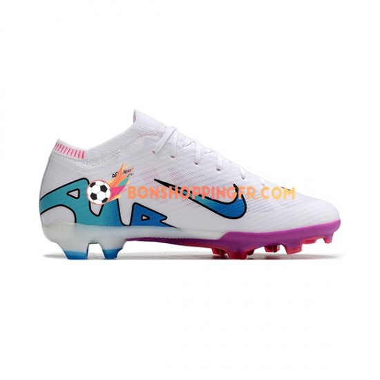 Nike Air Zoom Mercurial Vapor XV Elite AG Chaussures de football Violet Rose Blanc