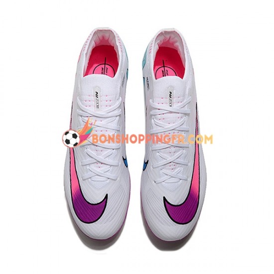 Nike Air Zoom Mercurial Vapor XV Elite AG Chaussures de football Violet Rose Blanc