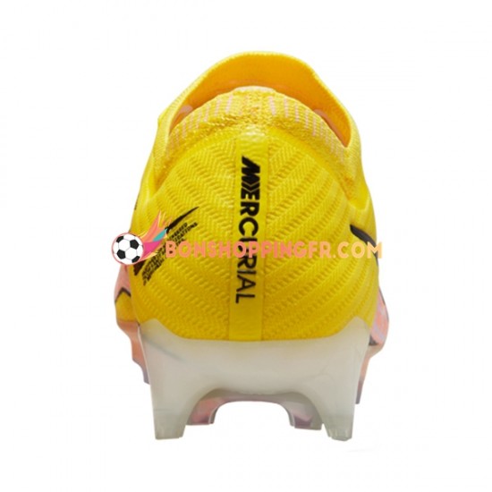 Nike Air Zoom Mercurial Vapor XV Elite FG Lucent Chaussures de football Rose Jaune