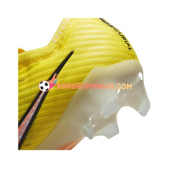Nike Air Zoom Mercurial Vapor XV Elite FG Lucent Chaussures de football Rose Jaune