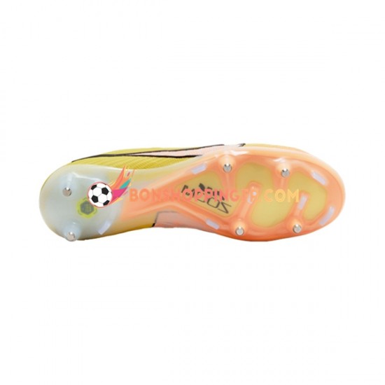 Nike Air Zoom Mercurial Vapor XV Elite SG Pro AC Lucent Chaussures de football Rose Jaune
