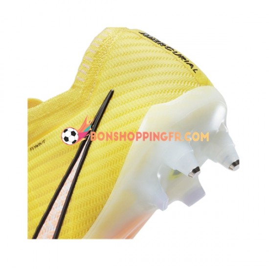 Nike Air Zoom Mercurial Vapor XV Elite SG Pro AC Lucent Chaussures de football Rose Jaune