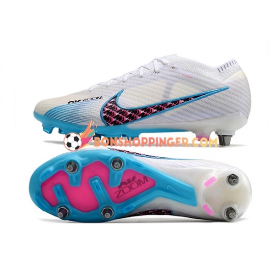 Nike Air Zoom Mercurial Vapor XV Elite SG Chaussures de football Bleu Blanc
