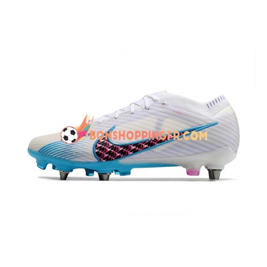 Nike Air Zoom Mercurial Vapor XV Elite SG Chaussures de football Bleu Blanc