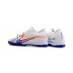 Nike Air Zoom Mercurial Vapor XV Elite TF Chaussures de football Bleu Blanc