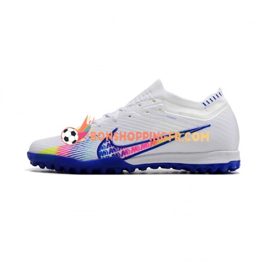 Nike Air Zoom Mercurial Vapor XV Elite TF Chaussures de football Bleu Blanc