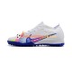Nike Air Zoom Mercurial Vapor XV Elite TF Chaussures de football Bleu Blanc