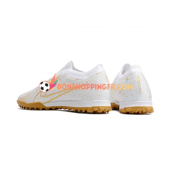 Nike Air Zoom Mercurial Vapor XV Elite TF Chaussures de football Jaune Blanc