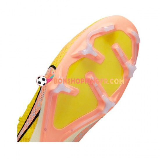 Nike Air Zoom Mercurial Vapor XV Pro FG Lucent Chaussures de football Rose Jaune