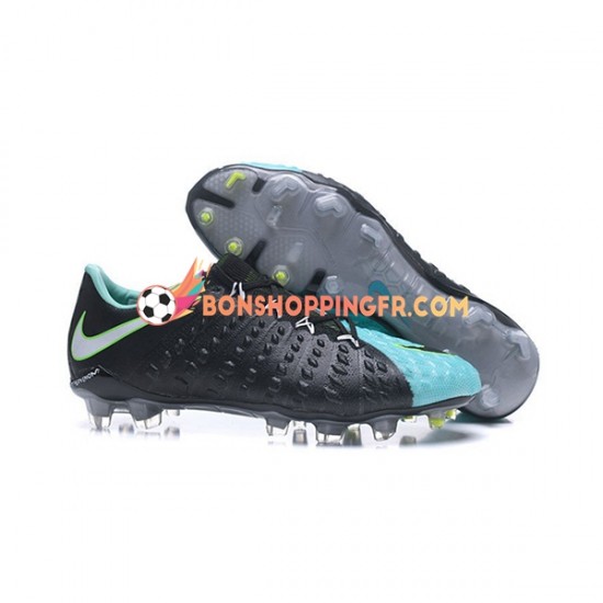 Nike HyperVenom Phantom III Elite FG Chaussures de football Bleu Noir