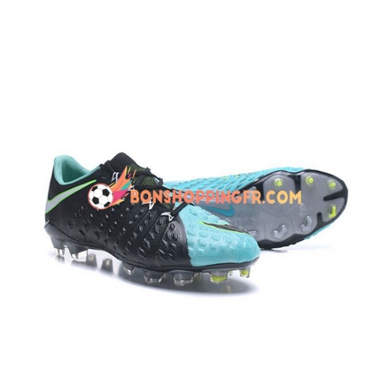 Nike HyperVenom Phantom III Elite FG Chaussures de football Bleu Noir