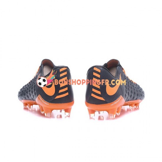 Nike HyperVenom Phantom III Elite FG Chaussures de football Orange Noir