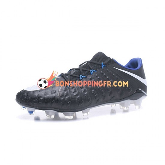 Nike HyperVenom Phantom III Elite FG Chaussures de football Blanc Noir