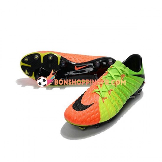 Nike HyperVenom Phantom III Elite FG Chaussures de football Orange Vert