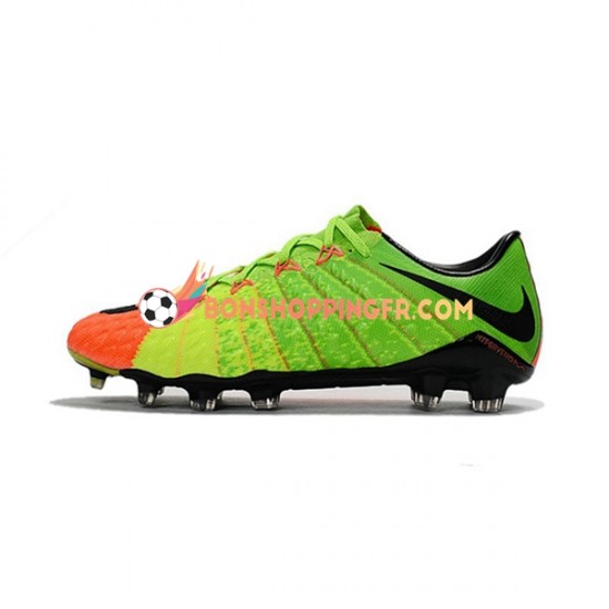 Nike HyperVenom Phantom III Elite FG Chaussures de football Orange Vert