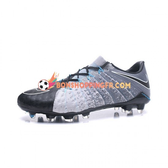 Nike HyperVenom Phantom III Elite FG Chaussures de football Gris Noir