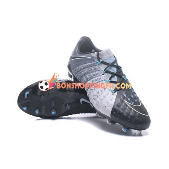 Nike HyperVenom Phantom III Elite FG Chaussures de football Gris Noir