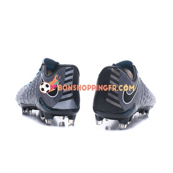 Nike HyperVenom Phantom III Elite FG Chaussures de football Gris Noir