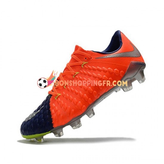 Nike HyperVenom Phantom III Elite FG Chaussures de football Orange Bleu