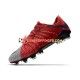 Nike HyperVenom Phantom III Elite FG Chaussures de football Rouge Gris