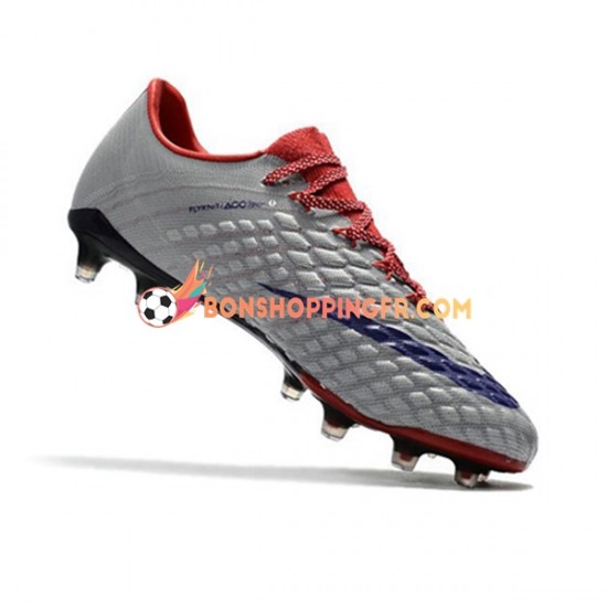 Nike HyperVenom Phantom III Elite FG Chaussures de football Rouge Gris