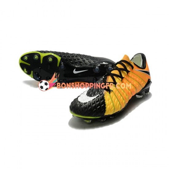 Nike HyperVenom Phantom III Elite FG Chaussures de football Jaune Noir