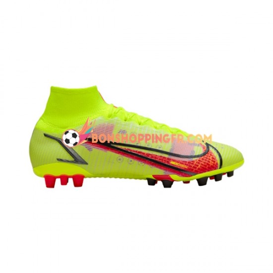 Nike Mercurial Superfly VIII Motivation Elite AG Chaussures de football Rouge Jaune