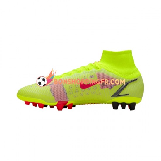 Nike Mercurial Superfly VIII Motivation Elite AG Chaussures de football Rouge Jaune