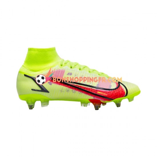 Nike Mercurial Superfly VIII Motivation Elite SG Pro AC Chaussures de football Rouge Jaune