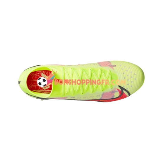 Nike Mercurial Superfly VIII Motivation Elite SG Pro AC Chaussures de football Rouge Jaune