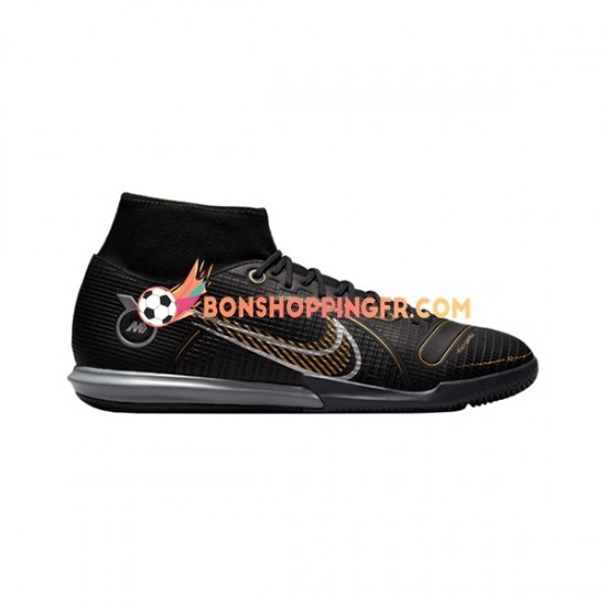 Nike Mercurial Superfly VIII Shadow Academy IC Chaussures de football Noir