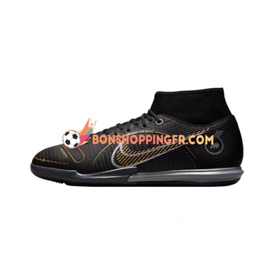 Nike Mercurial Superfly VIII Shadow Academy IC Chaussures de football Noir