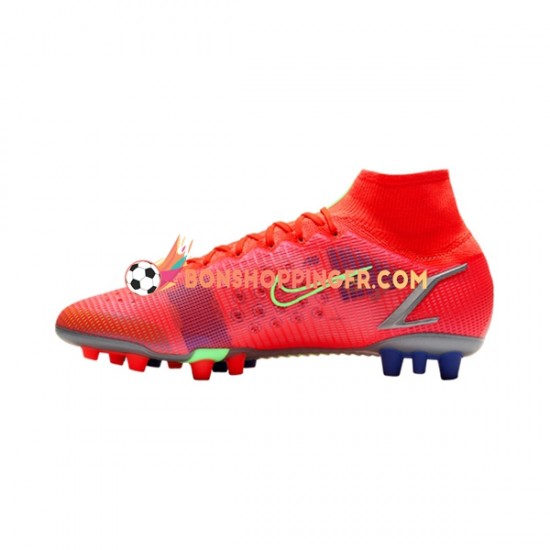 Nike Mercurial Superfly VIII Spectrum Elite AG Chaussures de football Rouge