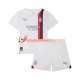 Maillot Extérieur AC Milan 2023-2024 Manches Courtes Jeune Enfant(+shorts)