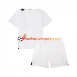 Maillot Extérieur AC Milan 2023-2024 Manches Courtes Jeune Enfant(+shorts)