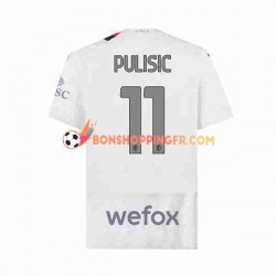 Maillot Extérieur AC Milan Christian Pulisic 11 2023-2024 Manches Courtes Homme