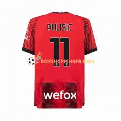 Maillot Domicile AC Milan Christian Pulisic 11 2023-2024 Manches Courtes Homme