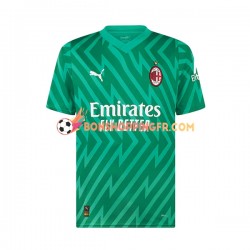 Maillot Domicile AC Milan Gardien Mike Maignan 16 2023-2024 Manches Courtes Jeune Enfant(+shorts)