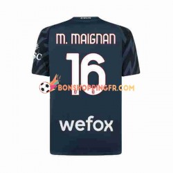 Maillot 3ème AC Milan Gardien Mike Maignan 16 2023-2024 Manches Courtes Homme