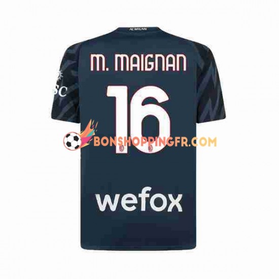 Maillot 3ème AC Milan Gardien Mike Maignan 16 2023-2024 Manches Courtes Homme